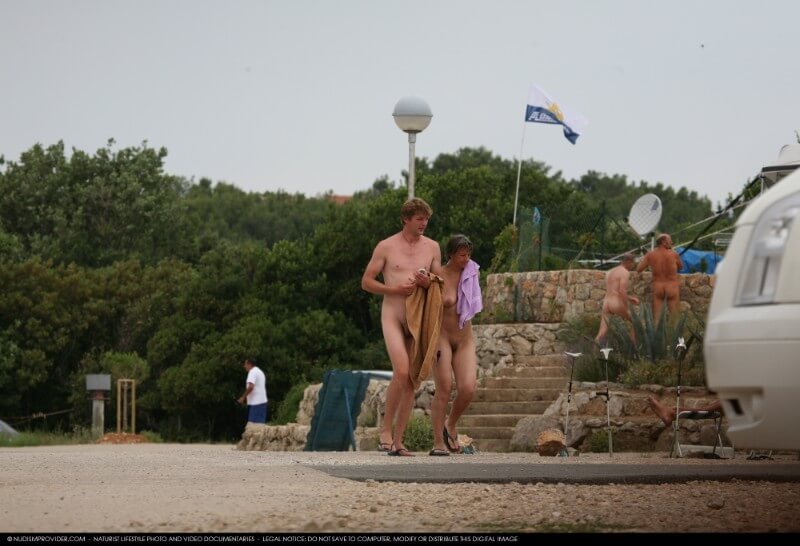 Nudism Family Indian Summer Painting photo gallery - The community of naturist movement supporters and their values