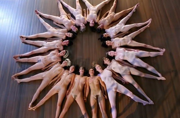 Yoga Girls – Abby Winters photos - A naked persons soul is visible through their body