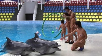 Dolphin Day Delights 1 - Overcoming inhibitions is one of the goals of nudism