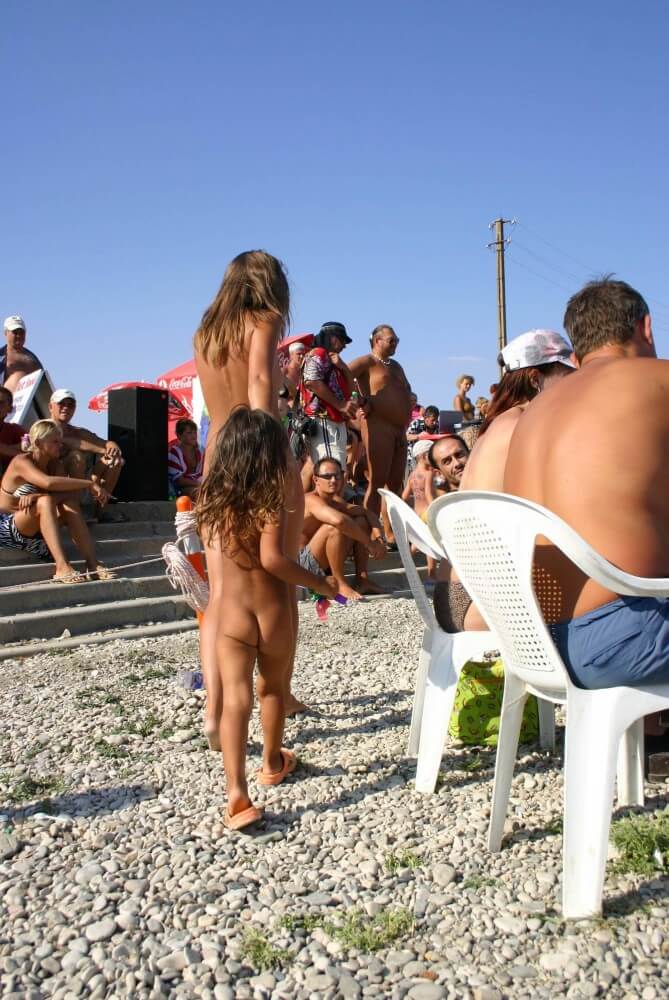 Naturist Standing Sideline - Naturism and nudism value openness and sincerity