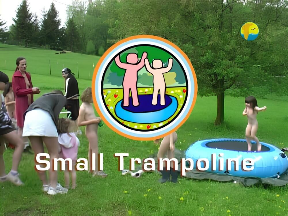 Naturist Freedom: Small Trampoline - People seek unity with nature through naturist practices