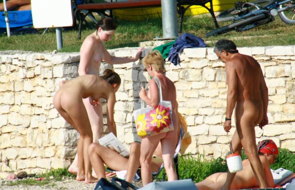 Nude Duet Girls Rail Climb Photo Set - Nudism and naturism bring you closer to nature