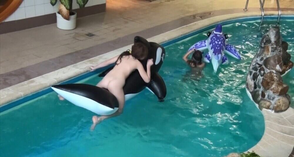 Naturism in the pool Full HD - Nudity is considered a natural part of human life