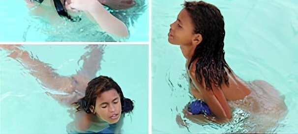 Brazil naturism gallery, Tropic Pool Sunbath 2 - Naturists live easily and freely
