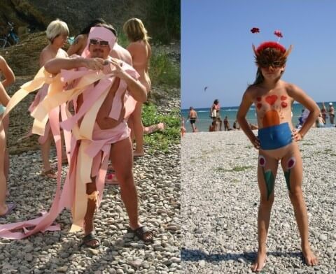 Natural Mud Camouflaging pics - People come together in unity with nature to take off their clothes