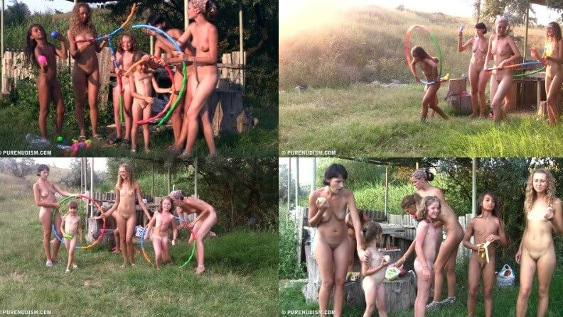 Countryside lounging 2 Full HD video - People in a State of Complete Nudity