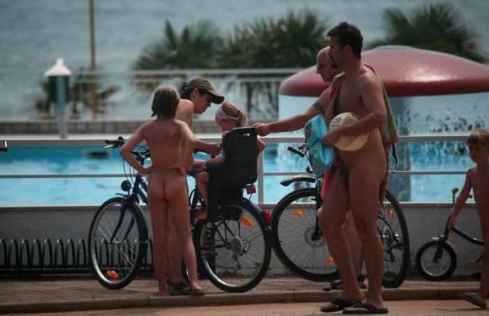 Freedom on two wheels: how cycling and hiking enrich the lives of nudists - Many naked men and women