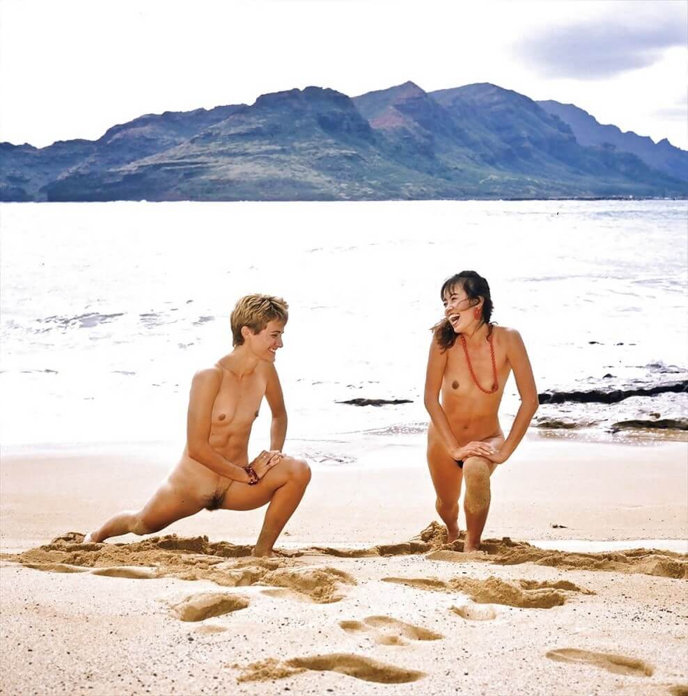 Retro naturism photos - Naturists value harmony with nature and a simple way of life