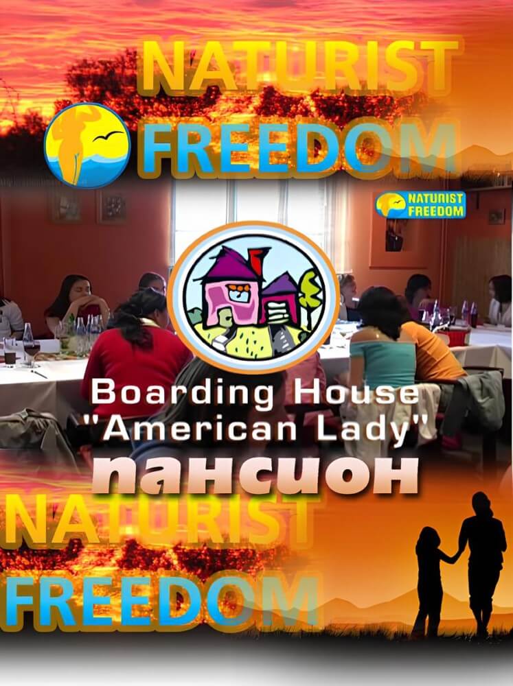 Naturist Freedom: Boarding House American Lady - Nudists relax beautifully—a sight to behold