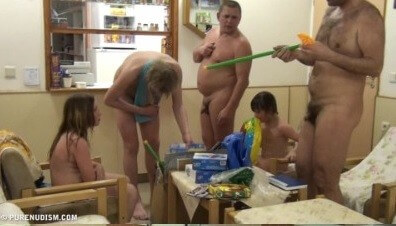 Pool jacuzzi and paints Full HD - Blending in with the crowd of nudists