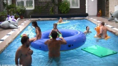 Piano pool and tennis Full HD - Nudism helps strengthen friendships