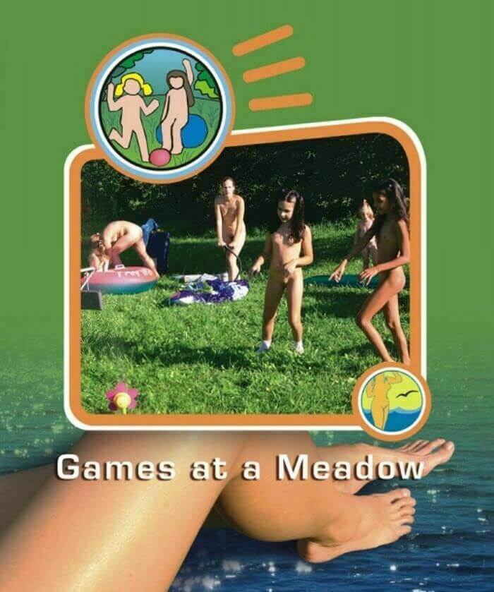 Naturist Freedom: Games at a Meadow - Ordinary people as naturists